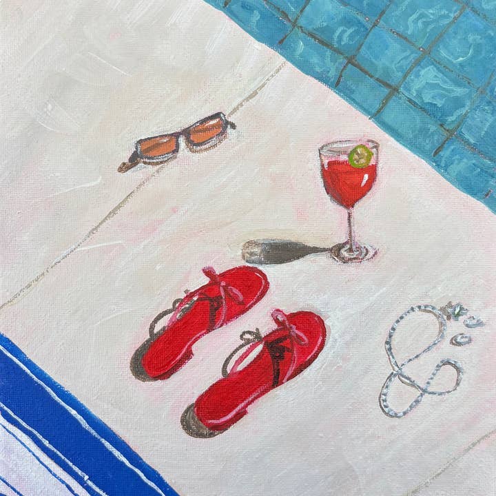 okay leni - Wholesale Art Print - Poolside At Noon (Print)