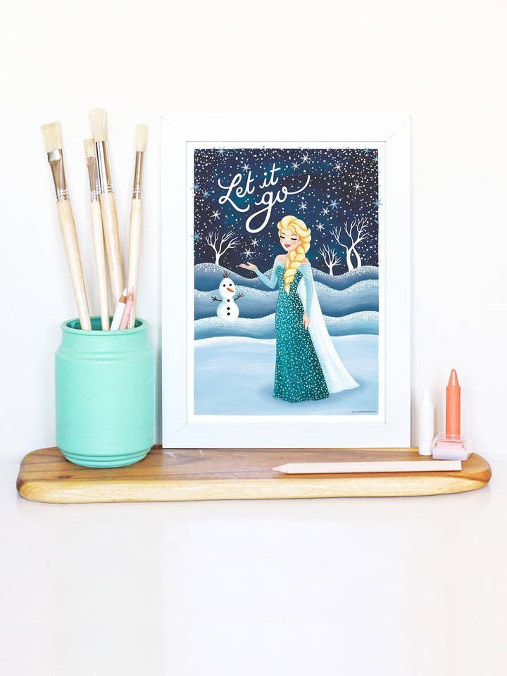 Frozen Elsa Art Print for wholesale by Draw Me a Song