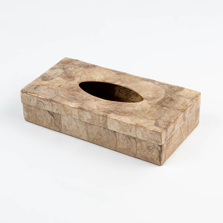 Capiz Tissue Boxhållare | Rektangulär - Guld för wholesale av Rauha Crafts