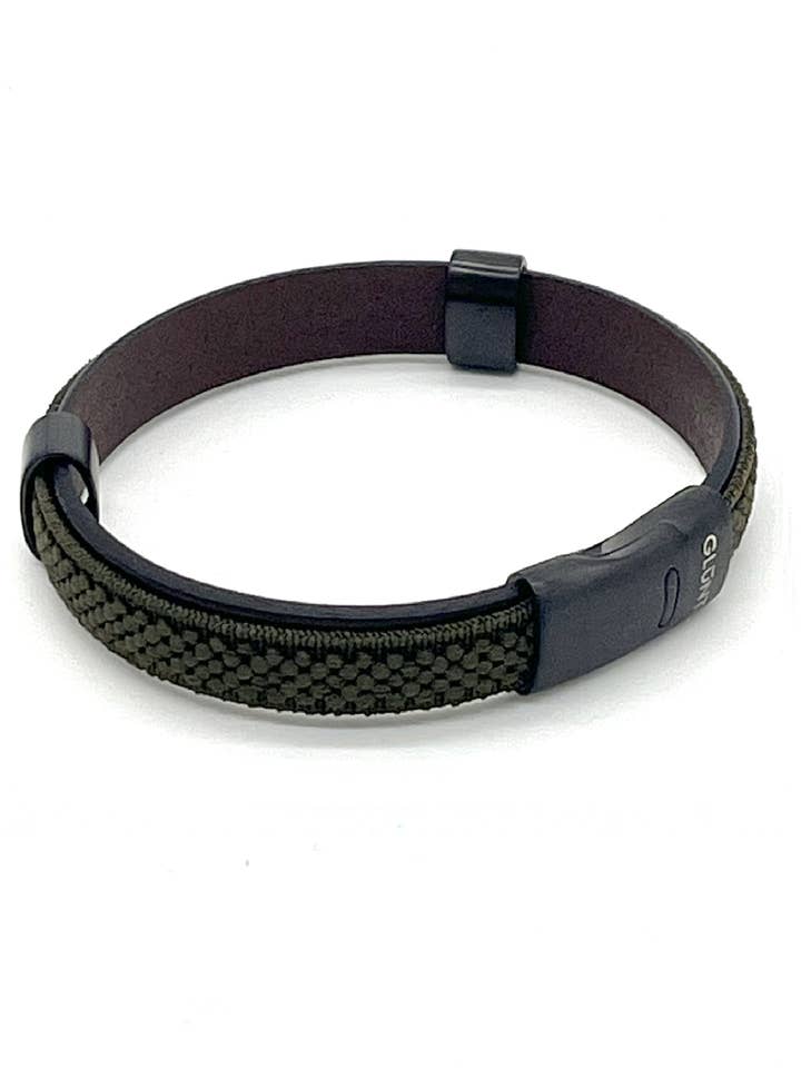 SKB OLIVE GREEN - DARK BROWN LEATHER for wholesale by GLUNT