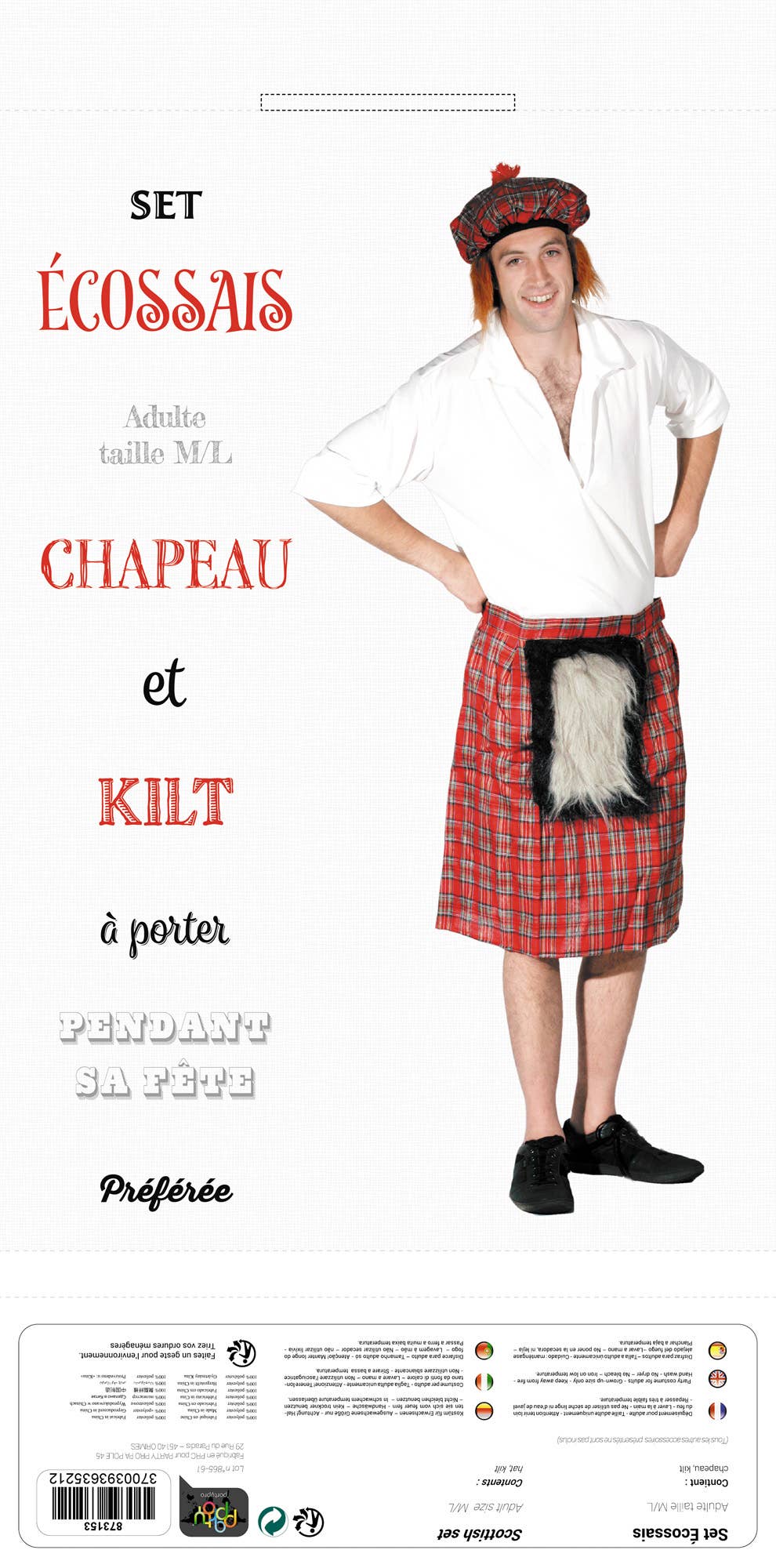 Party Pro - Wholesale Costume - Unisex - SCOTTISH SET1