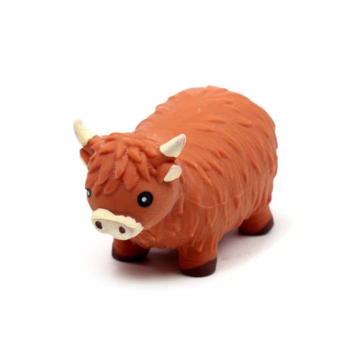 Puckator Ltd - Wholesale Stress Relief Ball/Dough - Stretchy Highland Coo Toy