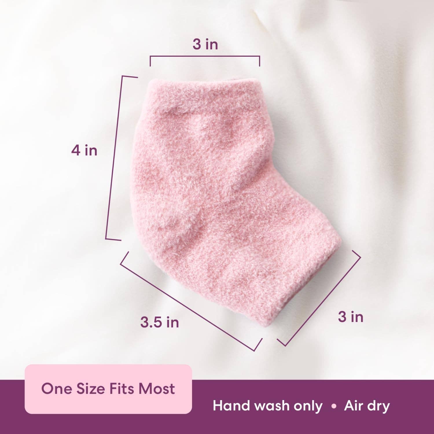 Dr. Frederick's Original - Wholesale Moisturizing Socks - Moisturizing Heel Socks - Fuzzy - 1 Pair - Relaxing Rose9