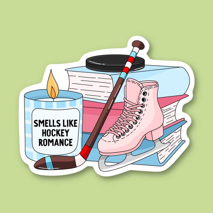 Dufter af hockeyromantik, boglig klistermærke for engroshandel hos Sage and Virgo