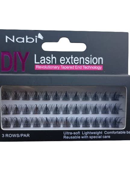 DIY03 - DIY Wimpernverlängerung Wimpern 12 STÜCK/PACKUNG für den Großhandel von Nabi Cosmetic