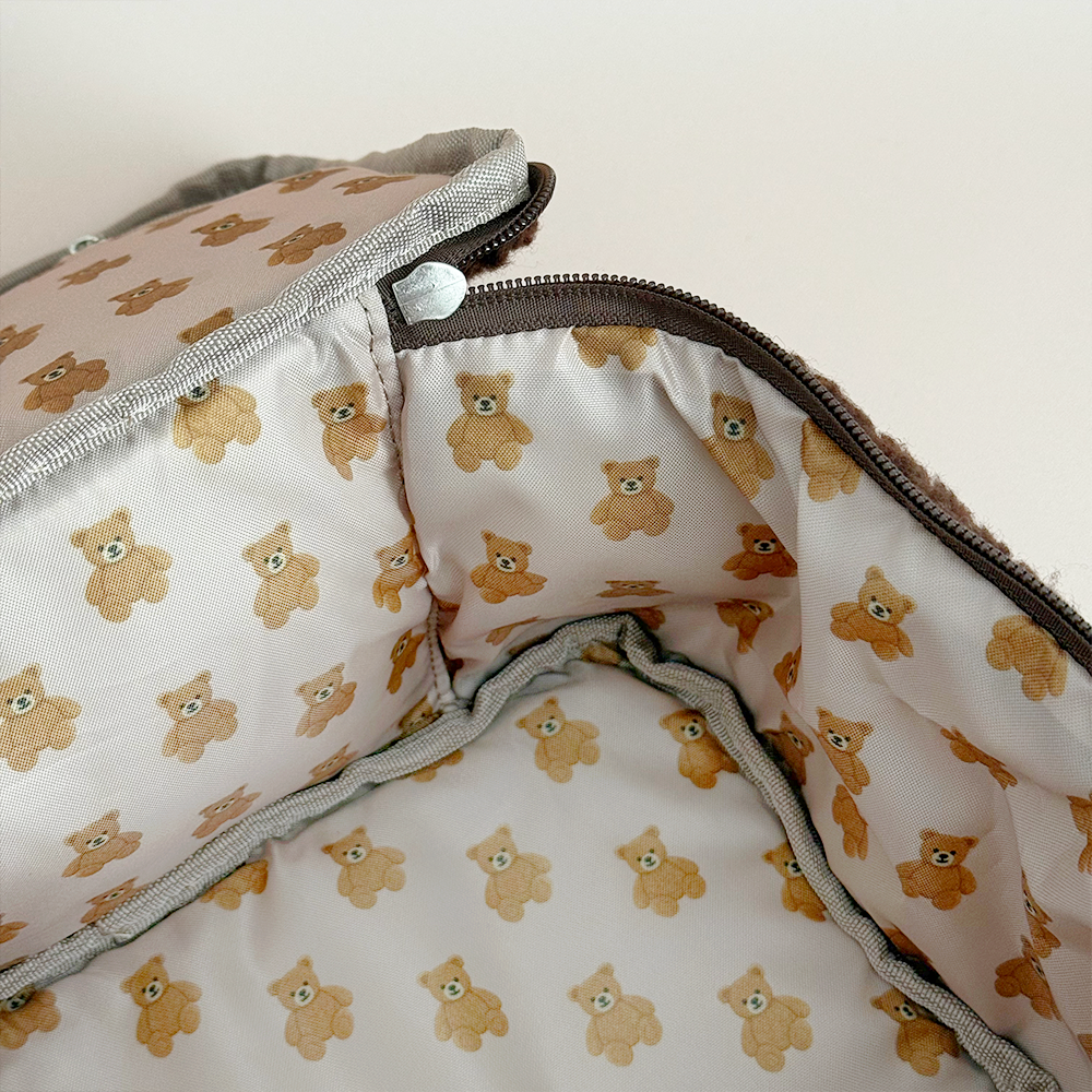 Coconut Lane - Wholesale Makeup/Cosmetic Bag - Travel Vanity Case - Chocolate Teddy3