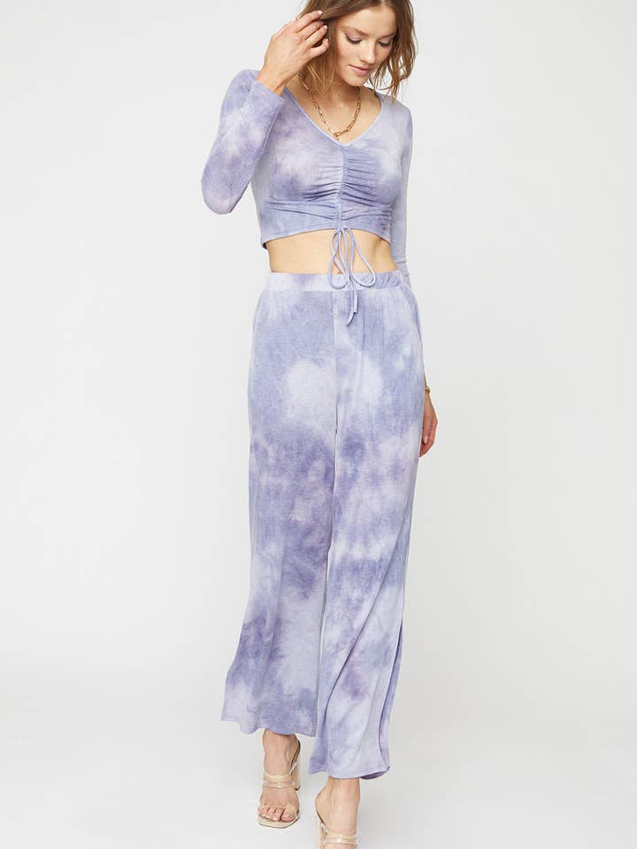 Sans Souci - Wholesale Knit Top - Women's - RUCHED LOUNGE TOP - T63304