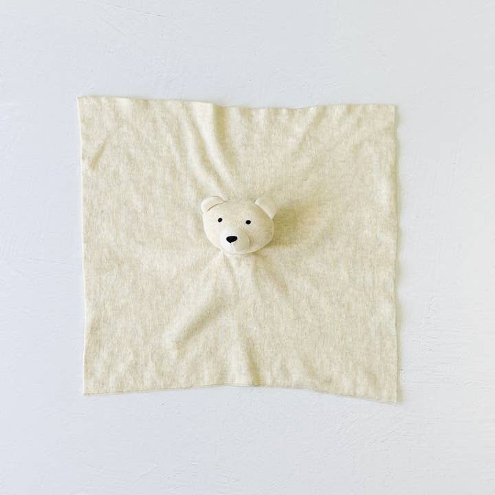 Viverano Organics - Wholesale Security/Cuddle Blanket - Baby - Bear - Organic Baby Lovey Security Blanket Cuddle Cloth