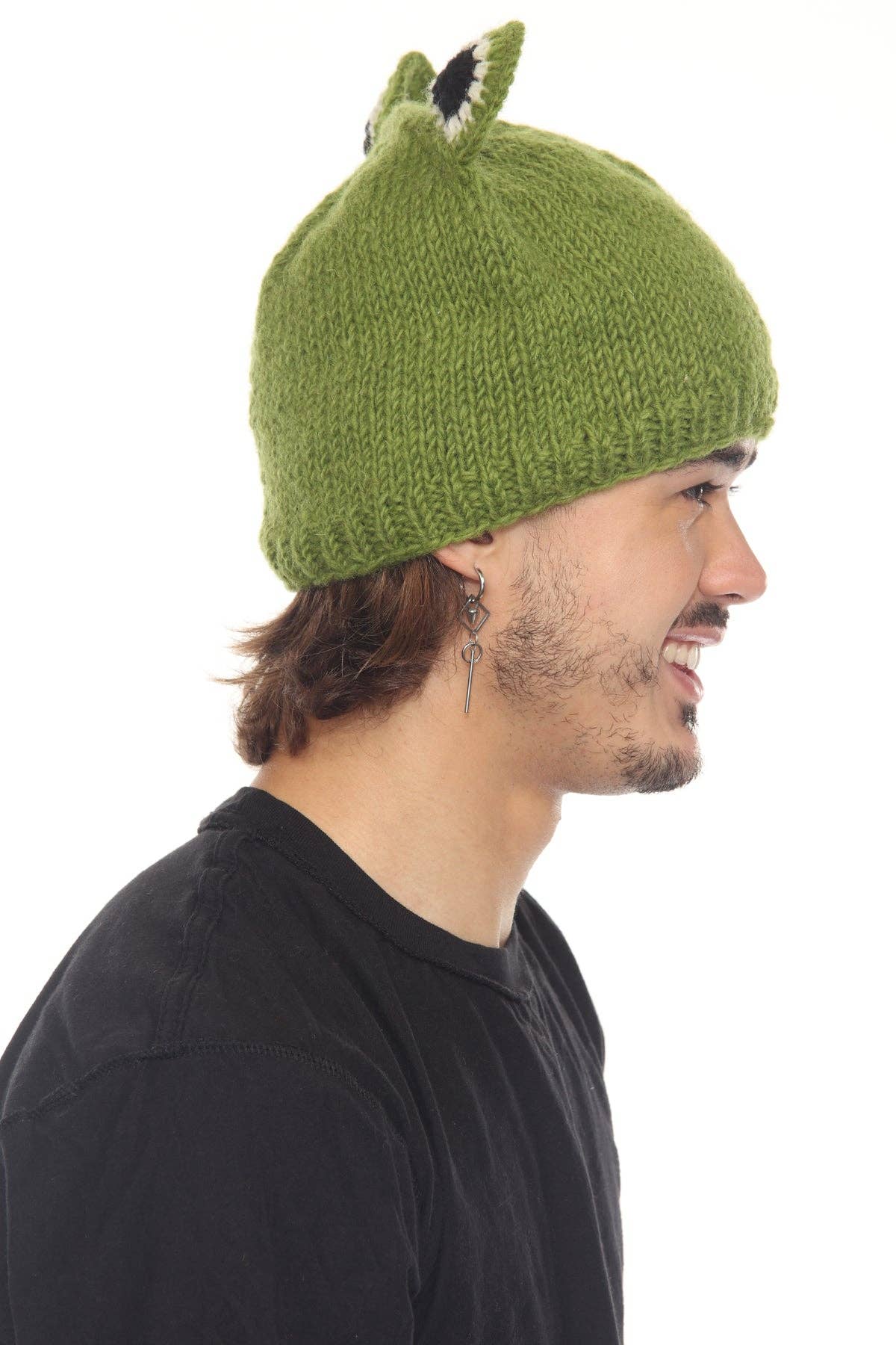 Lakhays Collection Inc. - Vente Bonnet – femme - Bonnet Vert Grenouille en Laine7