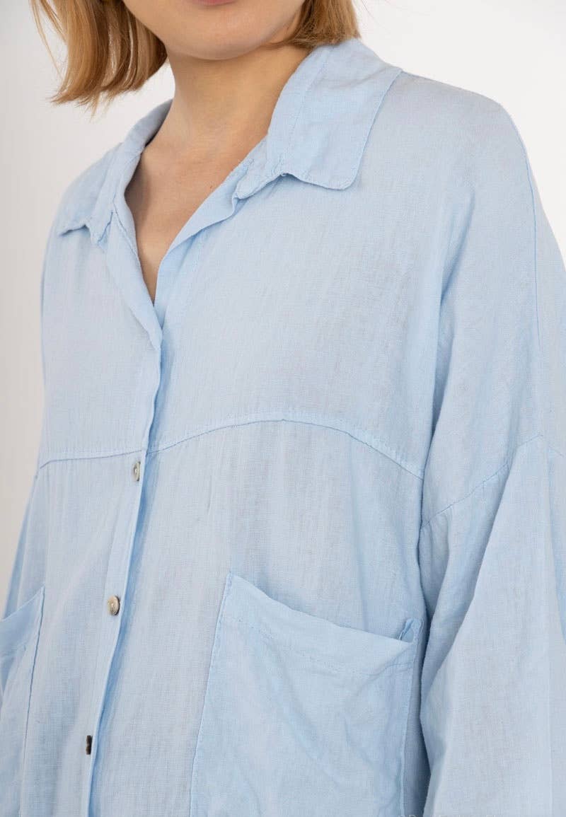 LINEN & COTTON HOUSE – wholesale Tröja med knappar – Dam – VISKOS LINNESKJORTA 45912 VÅRSOMMARKLÄDER28