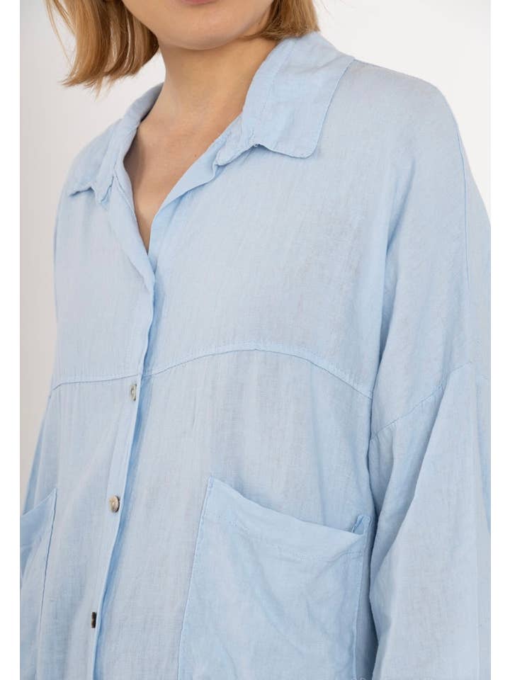 LINEN & COTTON HOUSE – wholesale Tröja med knappar – Dam – VISKOS LINNESKJORTA 45912 VÅRSOMMARKLÄDER28