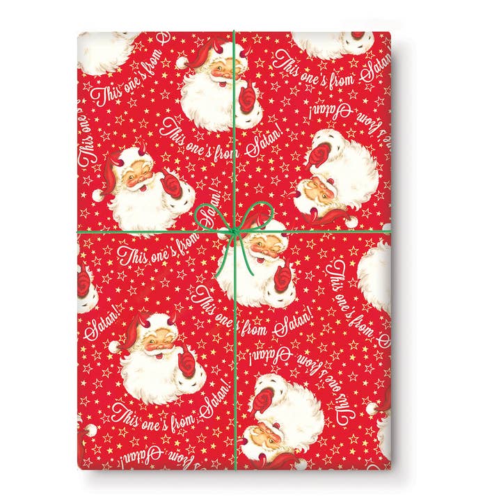 Smitten Kitten - Vente Feuille de papier cadeau - Celui-ci vient de Satan ! Papier d'emballage cadeau (feuille unique)