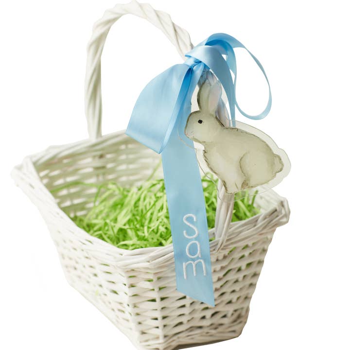 Easter Basket Ornament - BUNNY for wholesale by Over the Moon Gift