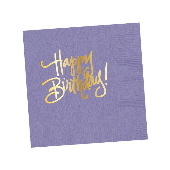 Natalie Chang - Wholesale Disposable Napkin - Happy Birthday! (16 colors) | Napkins13