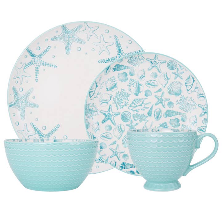 Fitz and Floyd® Mikasa® Pfaltzgraff® - Wholesale Dinnerware Set - Pfaltzgraff Venice 16PC DW Set Brown Bx Pkg
