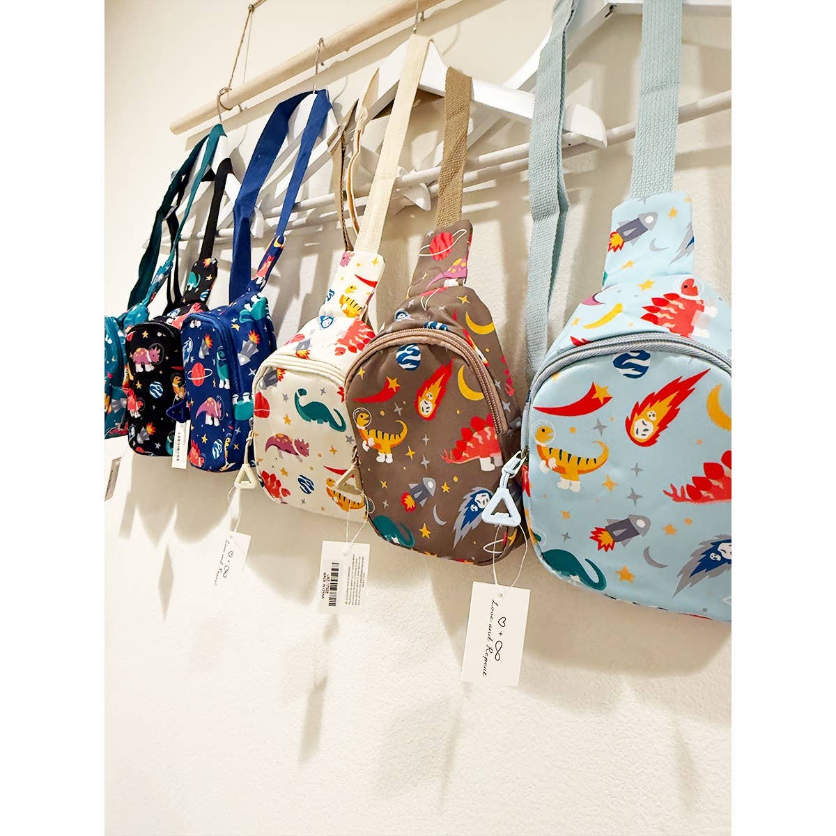 MIX COLOR Dino Design Kids Fanny Pack for wholesale on Faire8