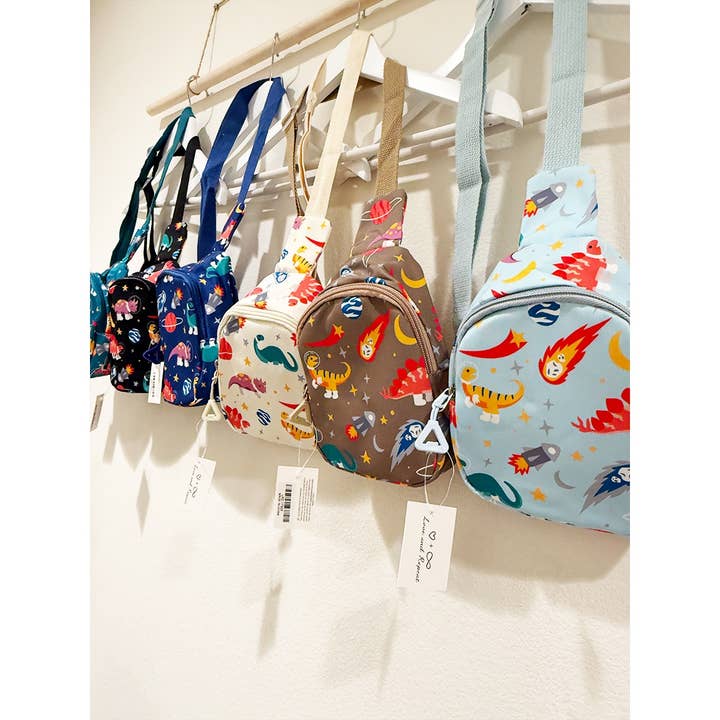 MIX COLOR Dino Design Kids Fanny Pack for wholesale on Faire8