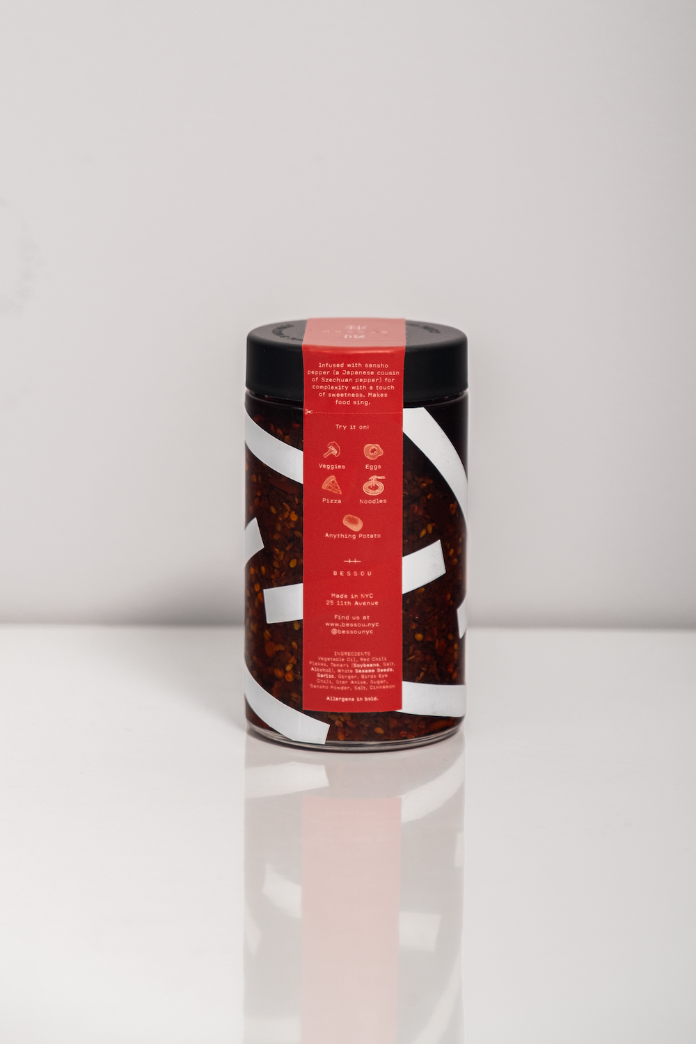 Pom Pom Popcorn by Bessou - Wholesale Sauce - Rayu Chili Oil 8 fl. oz (240 ml) 2