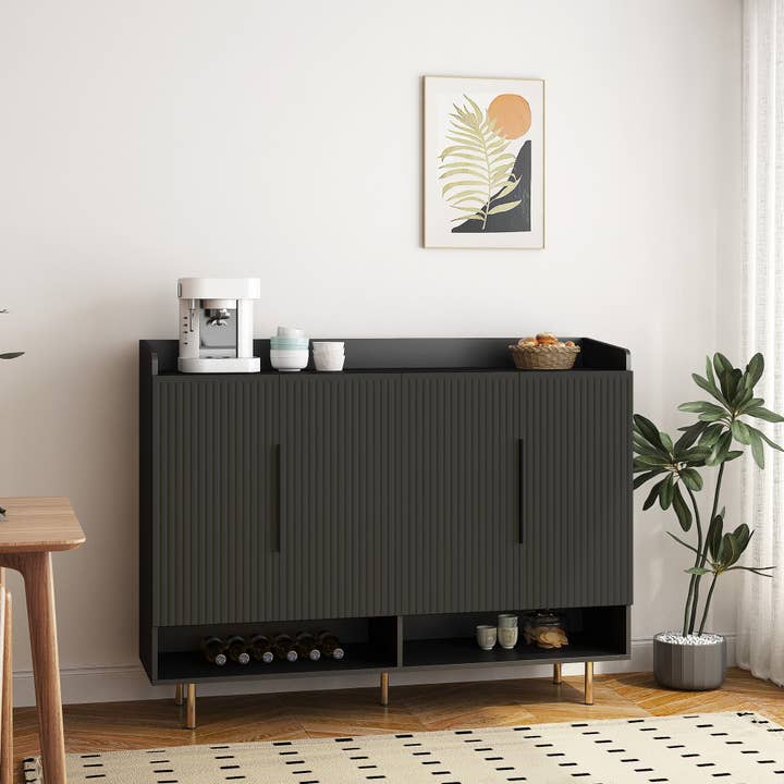 39F Inc. - Wholesale Shoe Rack - Modern 4-Door Shoe Storage Cabinet with Adjustable Shelves2