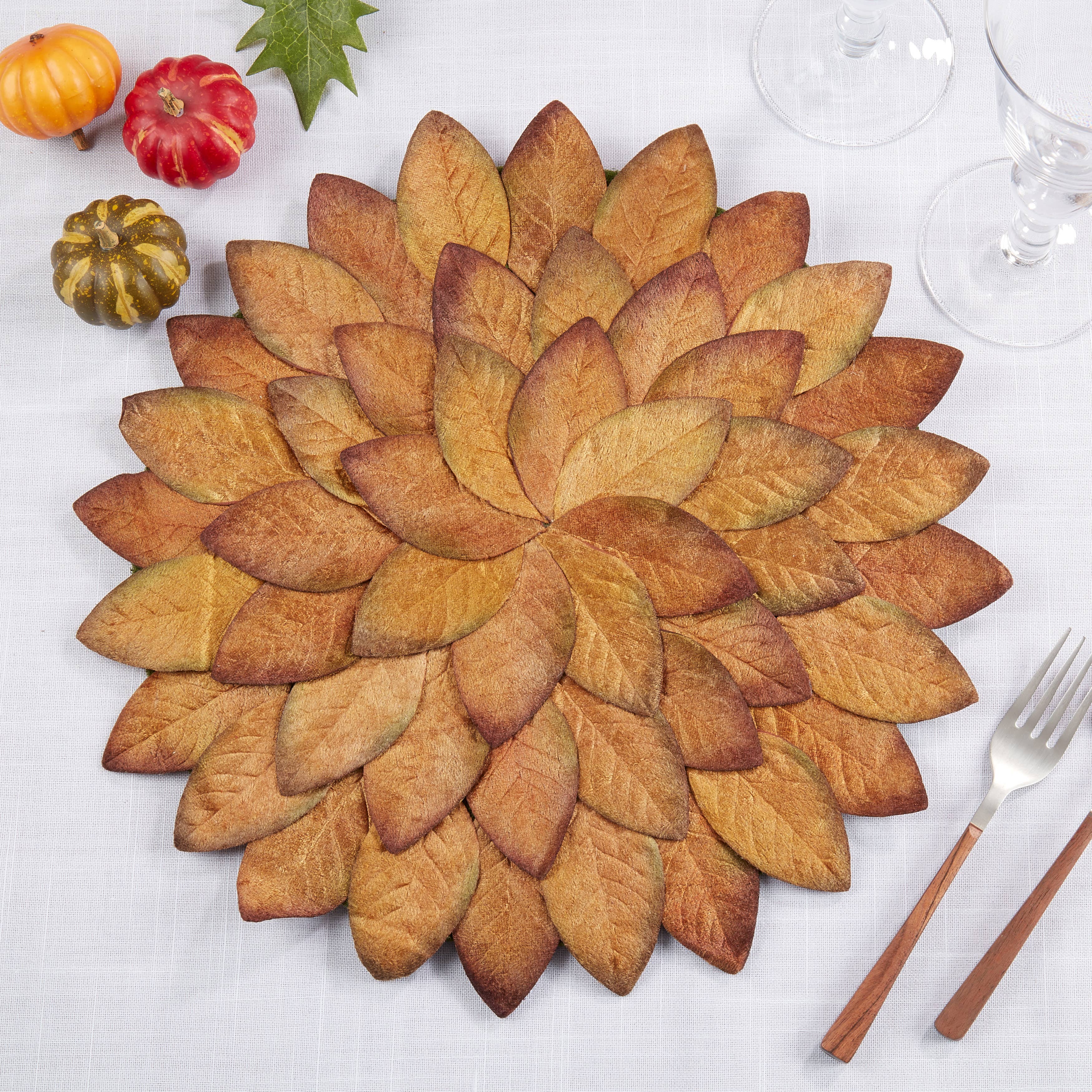Copper Fall Leaves Placemat for wholesale on Faire3