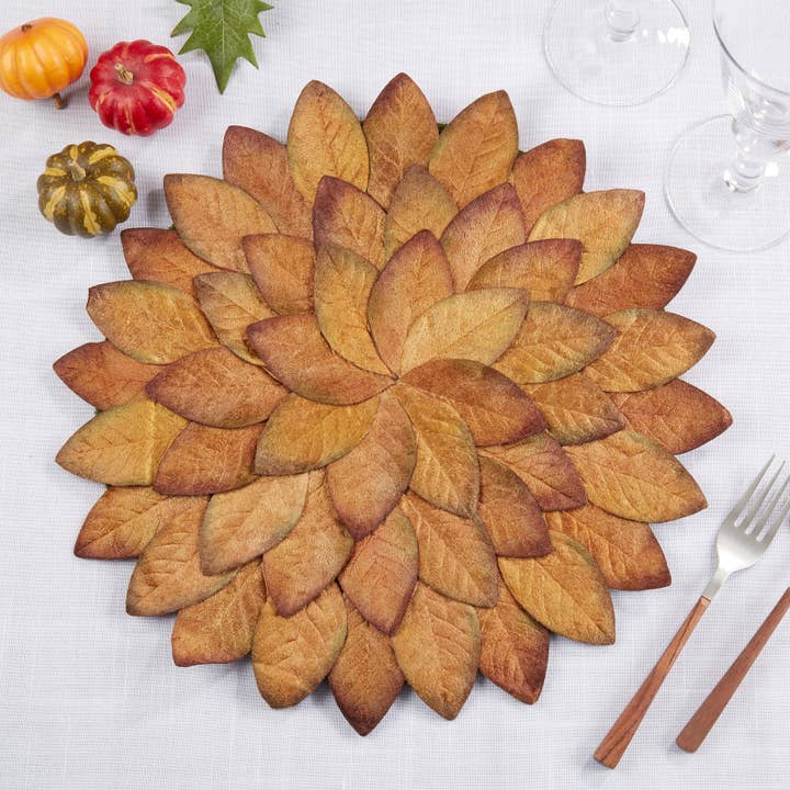 Copper Fall Leaves Placemat for wholesale on Faire3