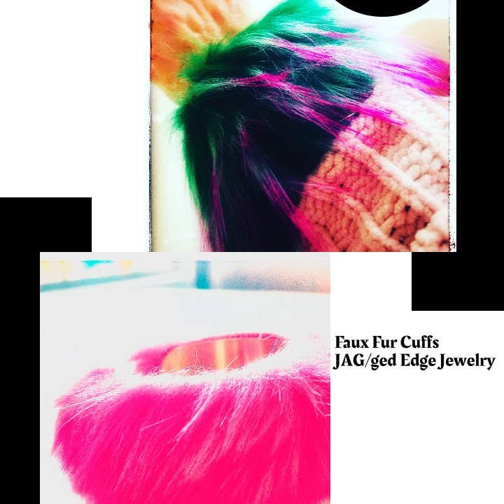 Imiteret pels Manchetter for engroshandel hos JAG/ged Edge Jewelry