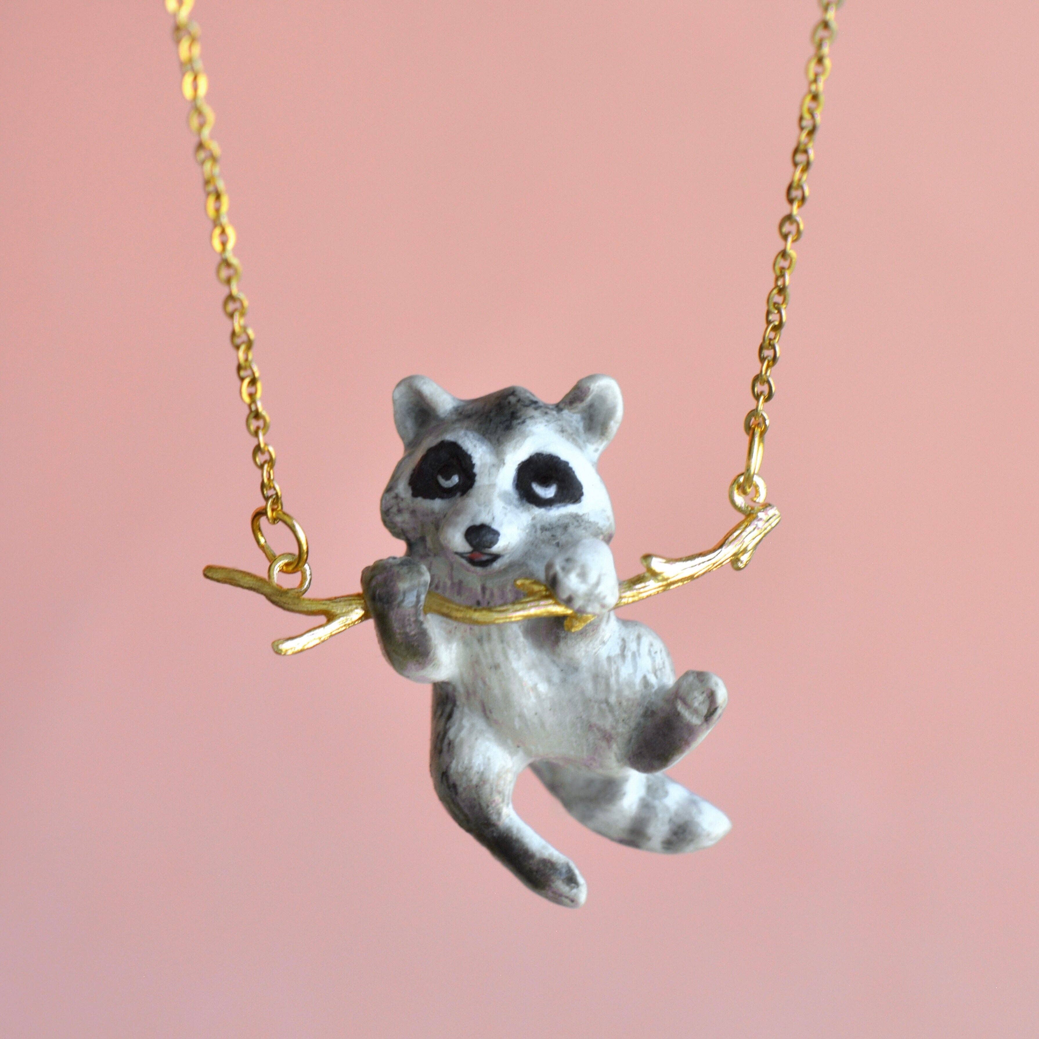 Camp Hollow Porcelain Animal Treasures - Wholesale Halskettinghanger - Rascal Wasbeer Ketting1