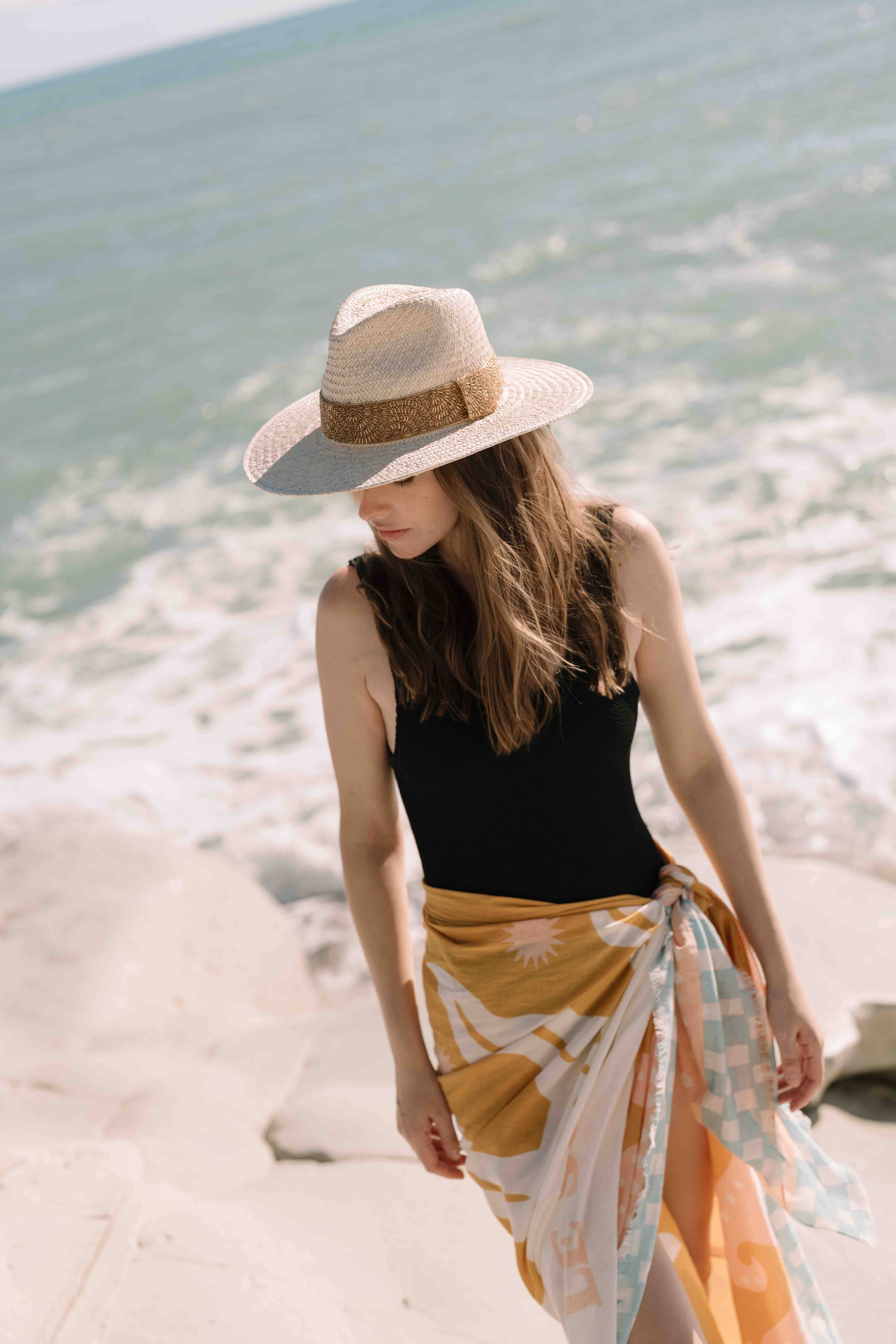 Maradji - Wholesale Straw Hat - Women's - ROSALIE FLOWERS FUSCHIA HAT0