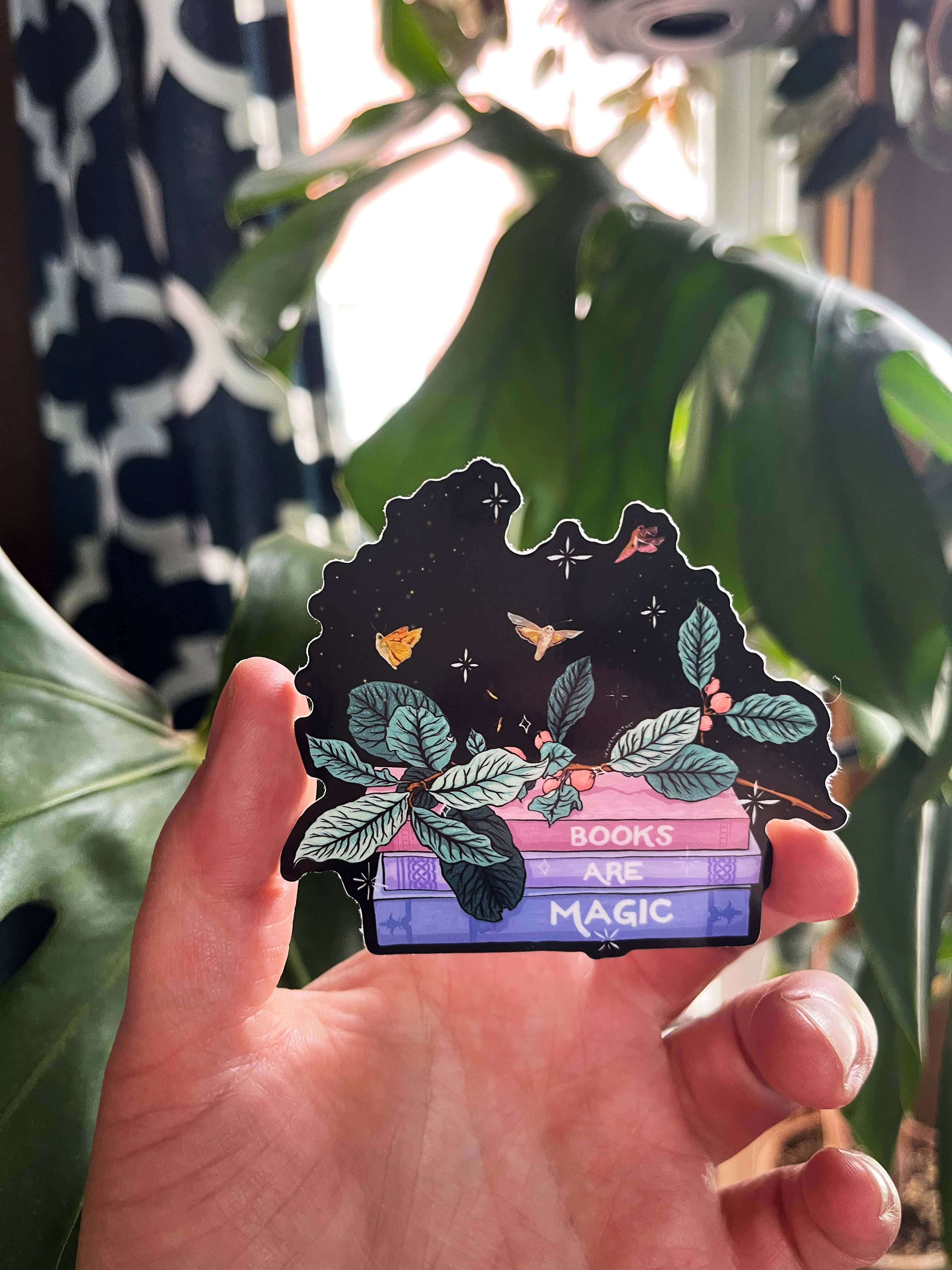 Fabulously Feminist – wholesale Sticker – Books Are Magic: Bibliophile Sticker2