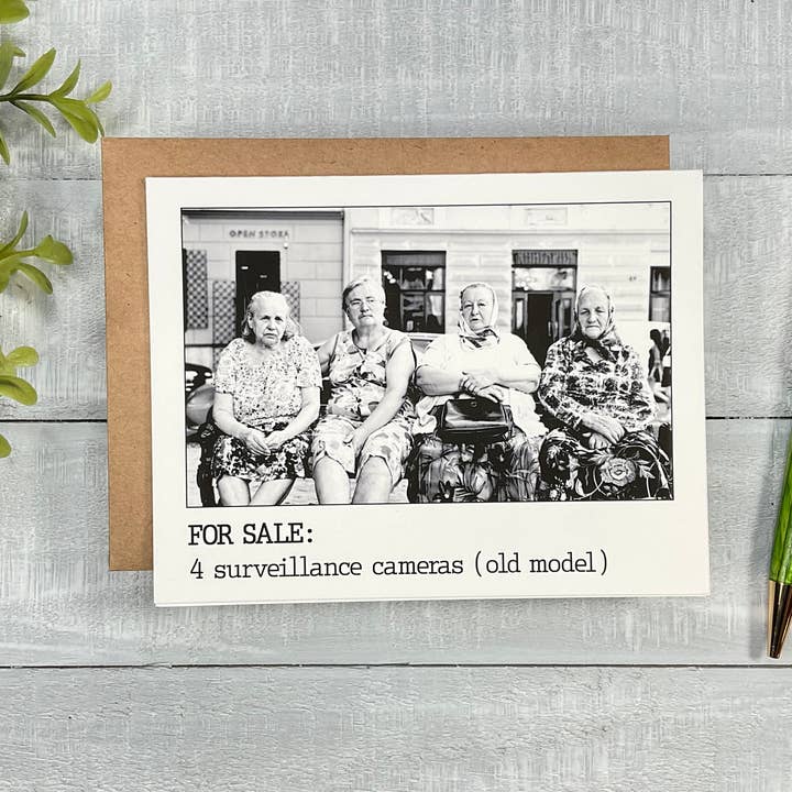 Caméras de surveillance à vendre pour la vente par by Emily Young