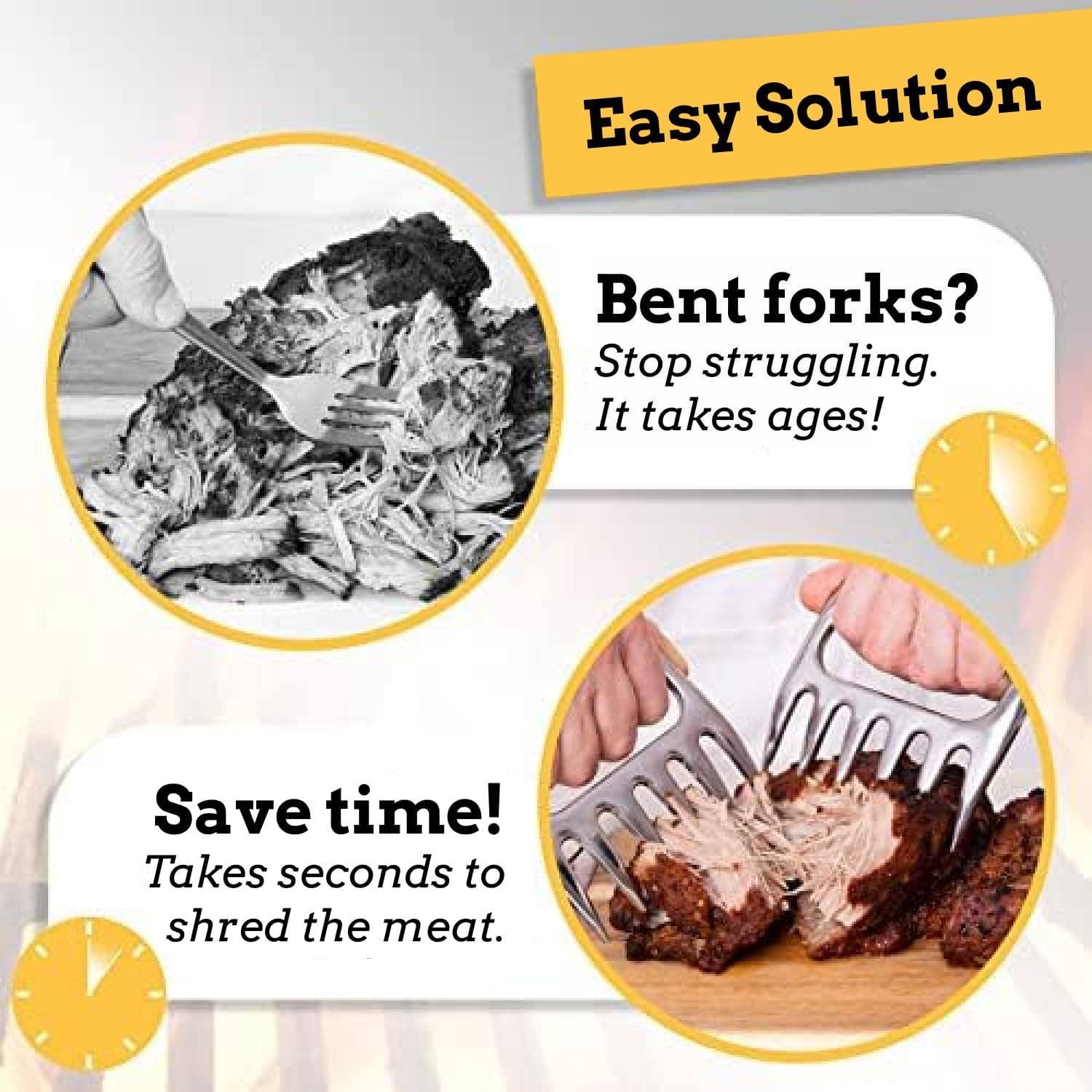 My Wholesale Warehouse - Wholesale Kitchen Tool/Gadget - Mountain Grillers Meat Claws For BBQ & Home - Stainless Steel - 1 Pair6