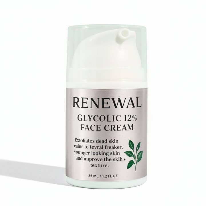 Renewal Glycolic 12% Face Cream for wholesale by Nature Skin Shop LLC