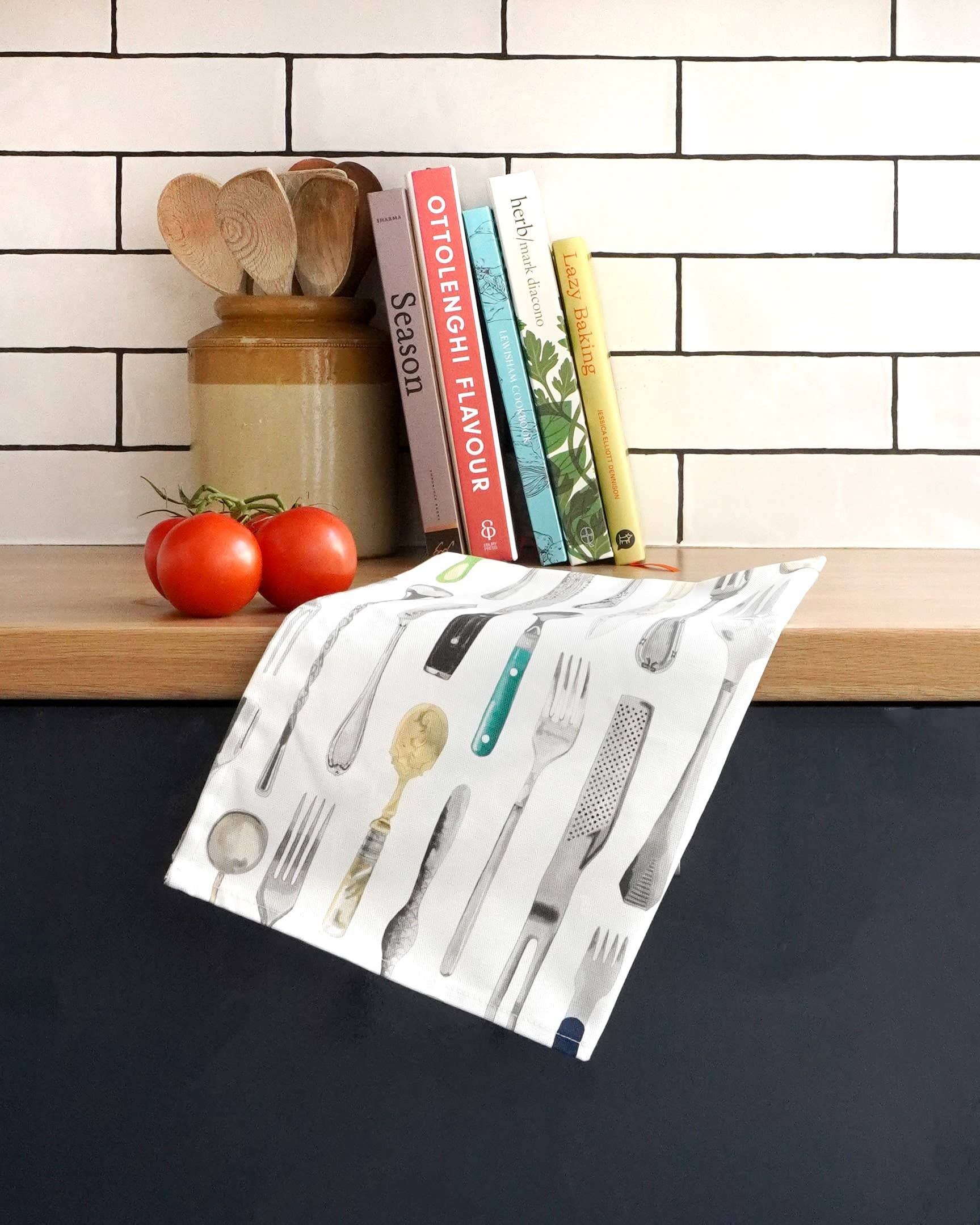 Corinne Alexander - Wholesale Tea towel - The Cutlery Draw Tea Towel - British Made - 100% Cotton