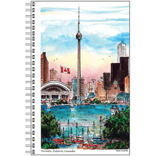 Cuaderno de la Torre CN de Toronto | 10 Diarios de Recuerdos de Toronto para venta al por mayor de Totally Toronto Art/Sassy City Studio