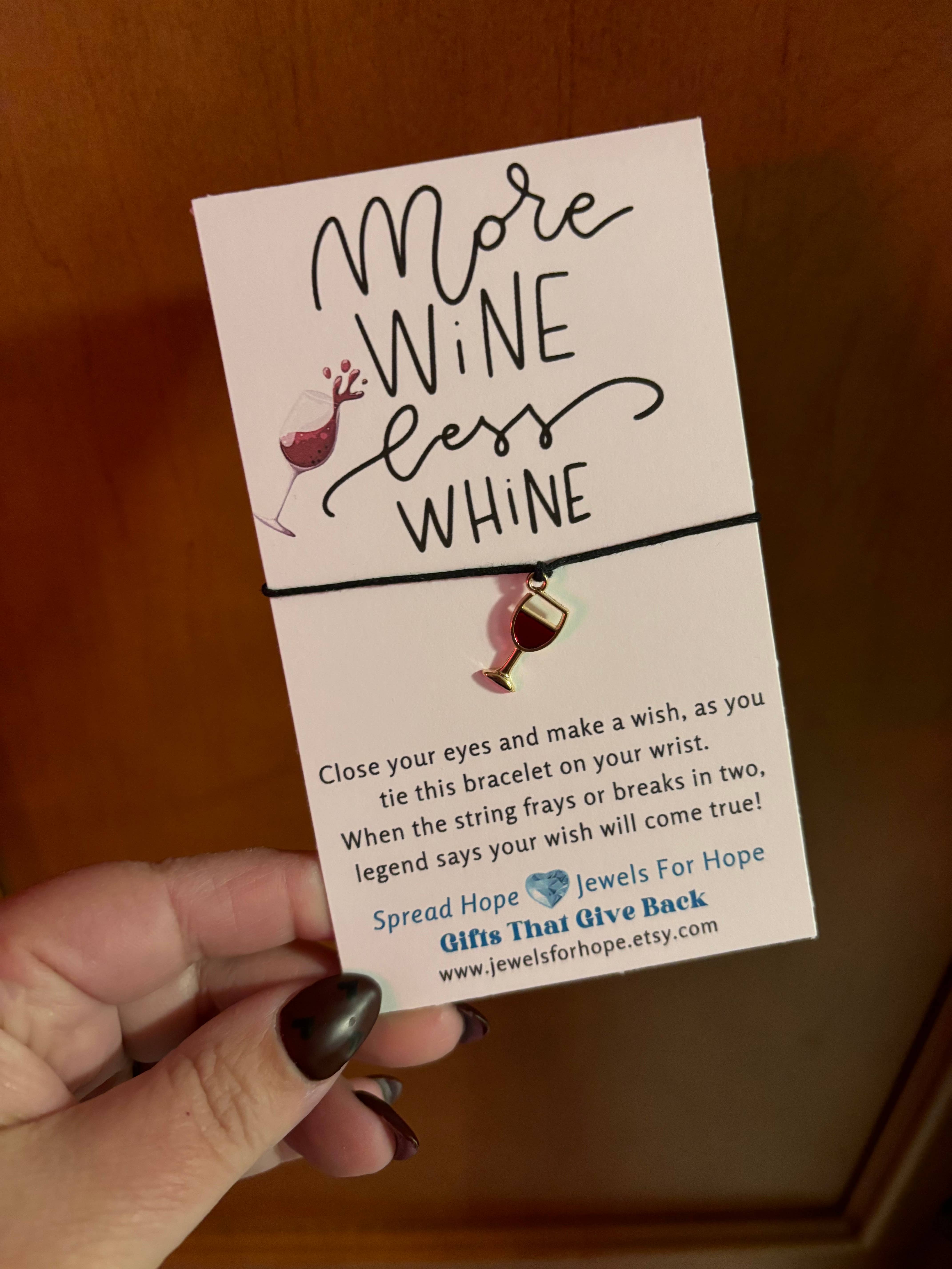 Jewels For Hope - Wholesale Charm/Dangle Bracelet - Wine Lovers, Wine Wish Bracelet, Charm Jewelry1