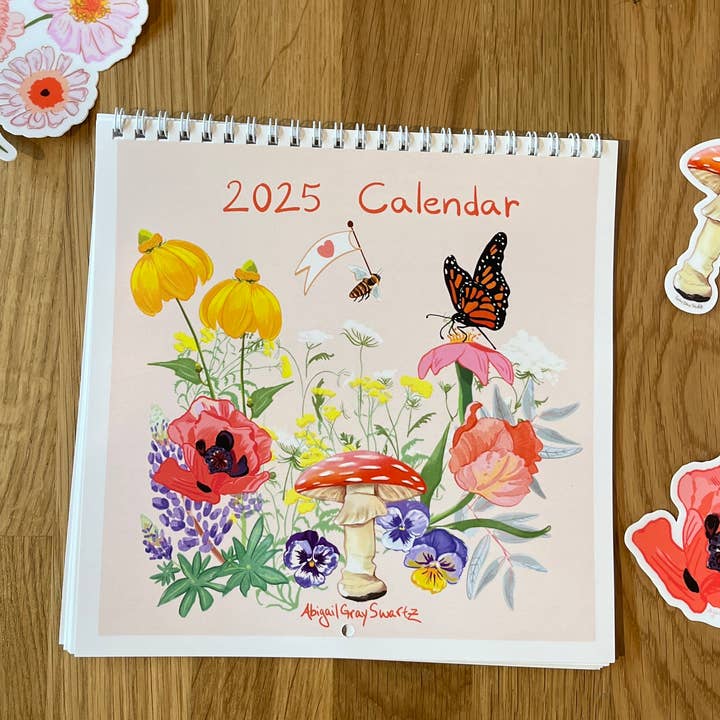 Calendrier mural 2025, au fil des saisons pour la vente par Gray Day Studio