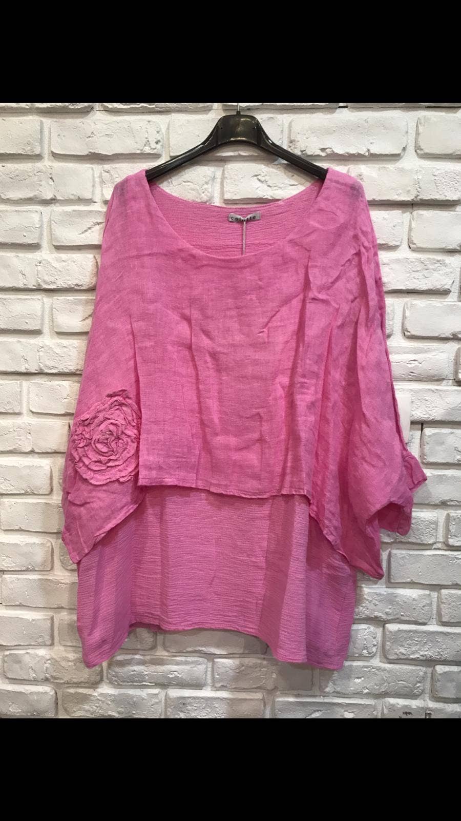 la maison des fibres naturelles - Wholesale Tunic - Women's - Linen tunic lined with cotton 87070 50% linen 50% cotton7