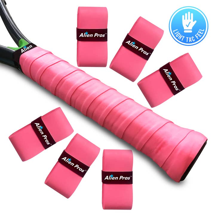 Alien Pros - Vendita all'ingrosso Accessori sportivi - Nastro adesivo per racchetta da tennis Alien Pros Light Tac (6 manopole)3
