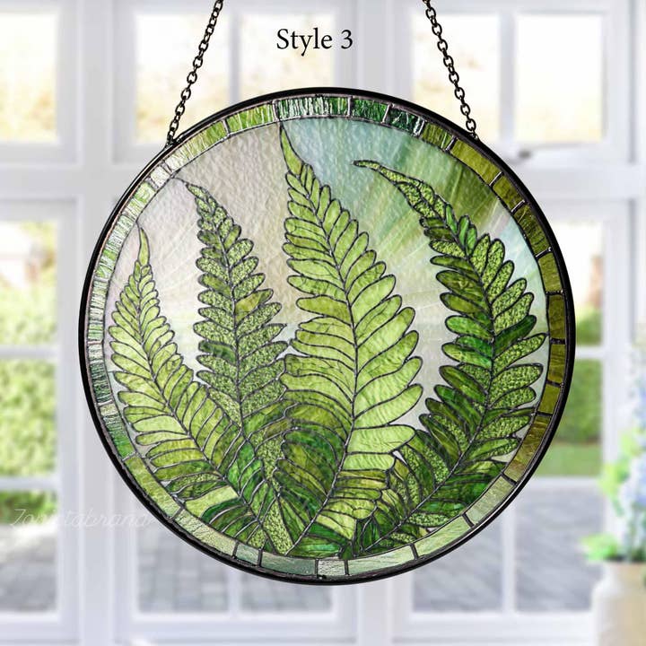 TMLECOM LTD – wholesale Suncatcher – Fern Plant Glass Suncatcher, Fern Plant Light Catcher Decor3