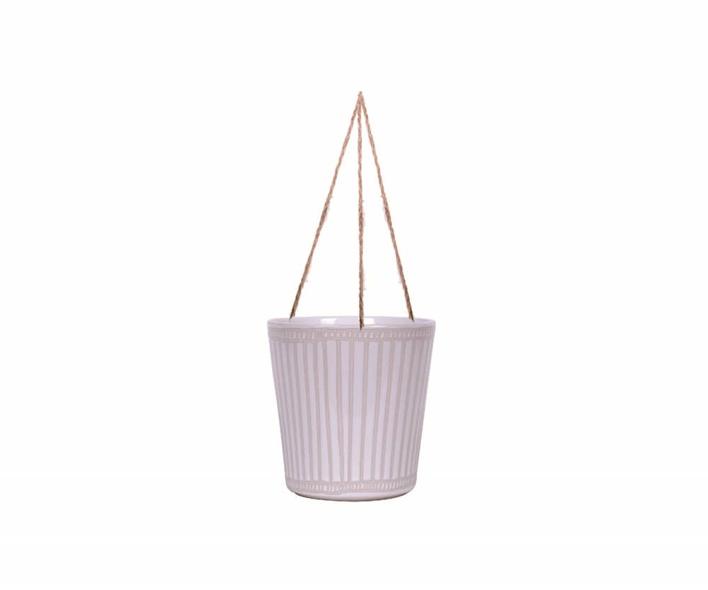 Blue Sky Clayworks – wholesale Hängande kruka – 6,5" hängande Angelo remsa blomma kruka