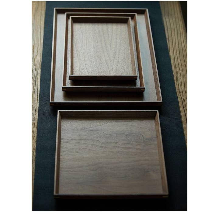 Gohobi (We cover U.S. import duties) - Wholesale Serving Tray - Gohobi Walnut Wooden Serving Tray7