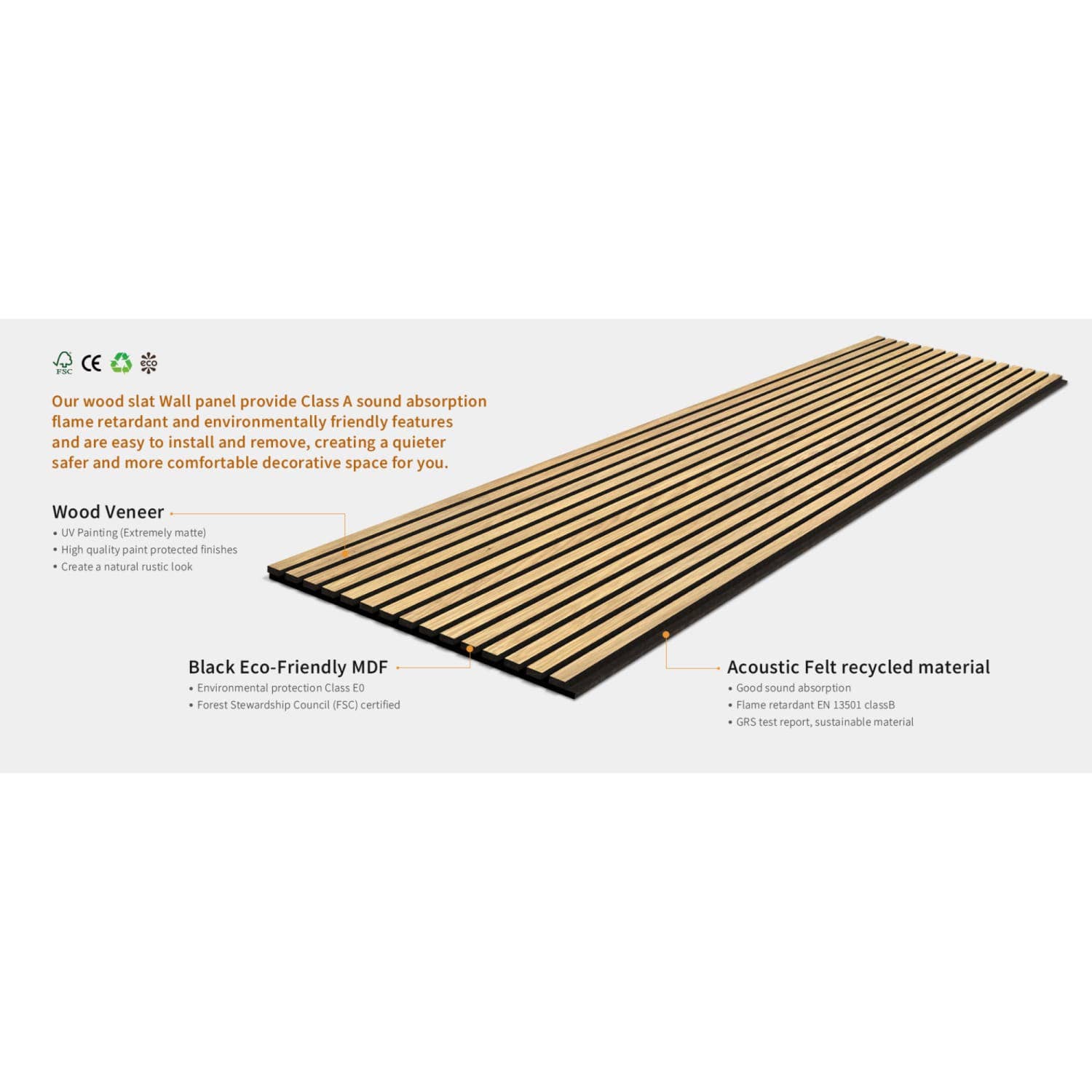 Jobu Home – wholesale Wall Accent – Natural Oak Acoustic Wall Panels11