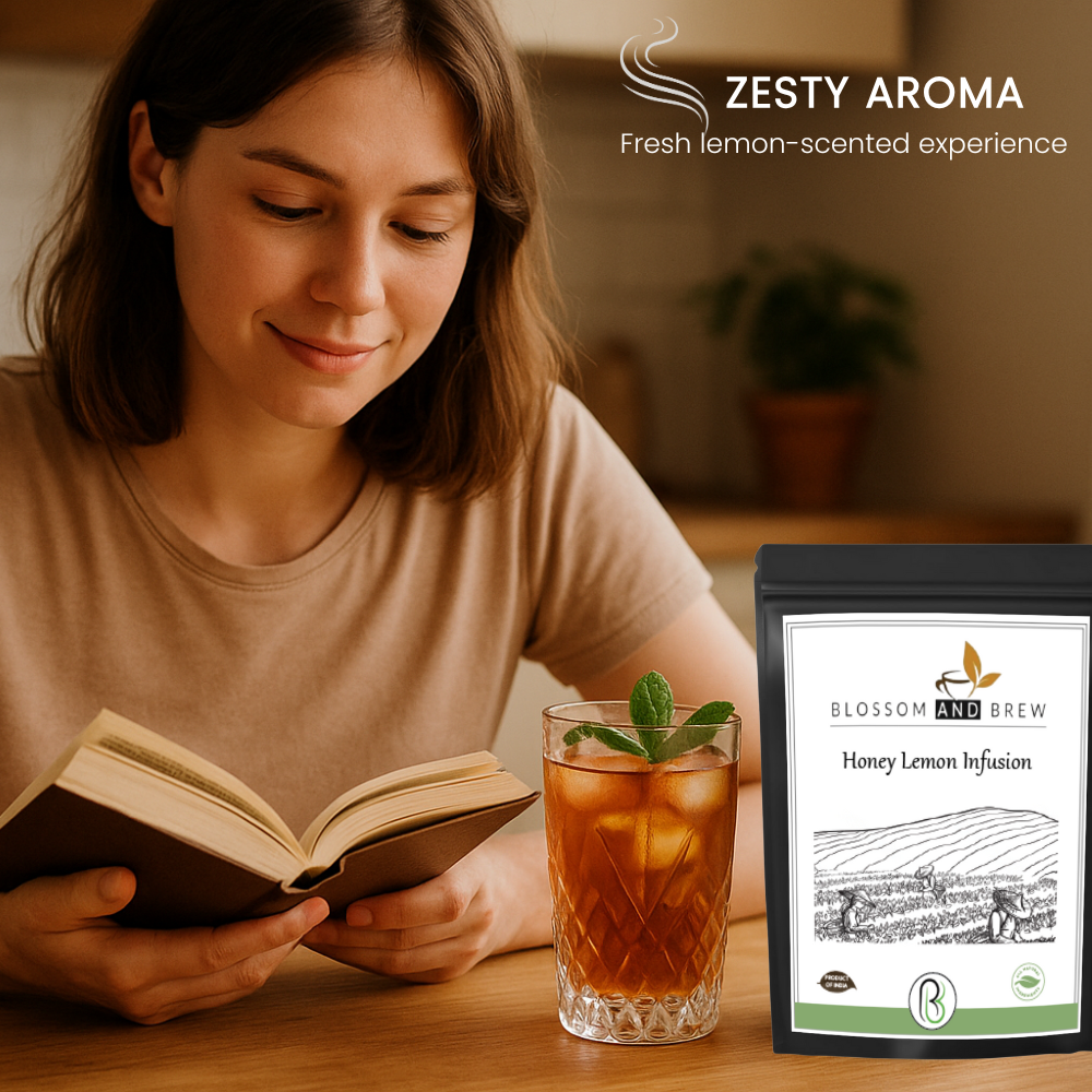 Blossom & Brew - Wholesale Loose Tea - Green Tea- Honey Lemon Infusion, Bright & Refreshing5
