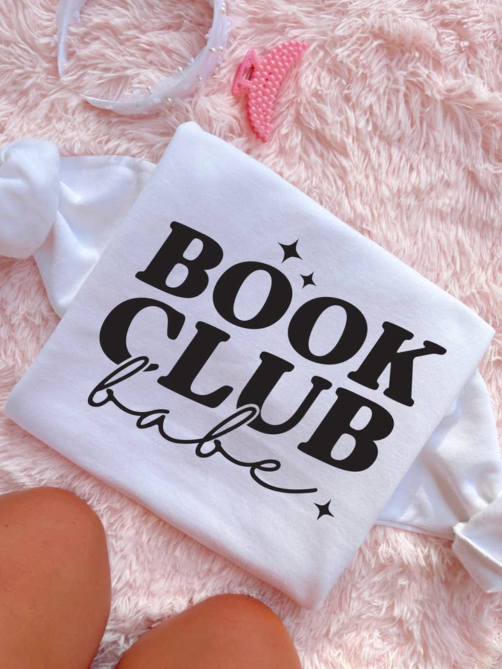 Book Club Babe sweater for wholesale by Kalei's Creations
