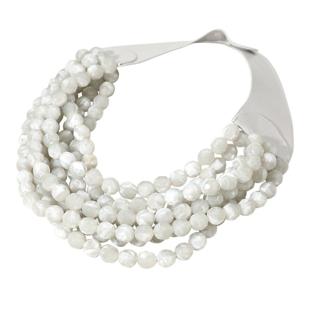 Madeline Love – wholesale Beaded/pearl necklace – Chunky Multi-Strand Beaded Necklace with Magnetic Clasp23