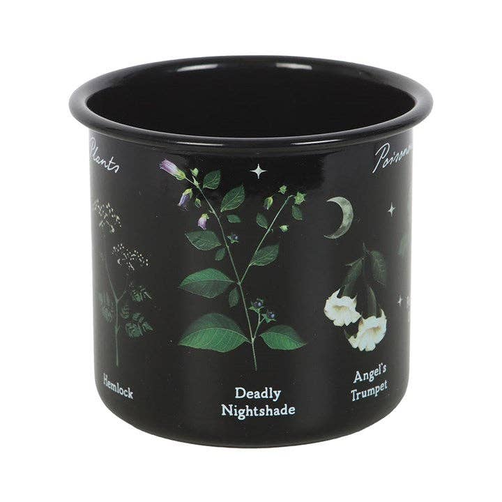 Something Different Wholesale - Wholesale Coffee Mug - Poisonous Plants Gothic Botanical Enamel Mug4