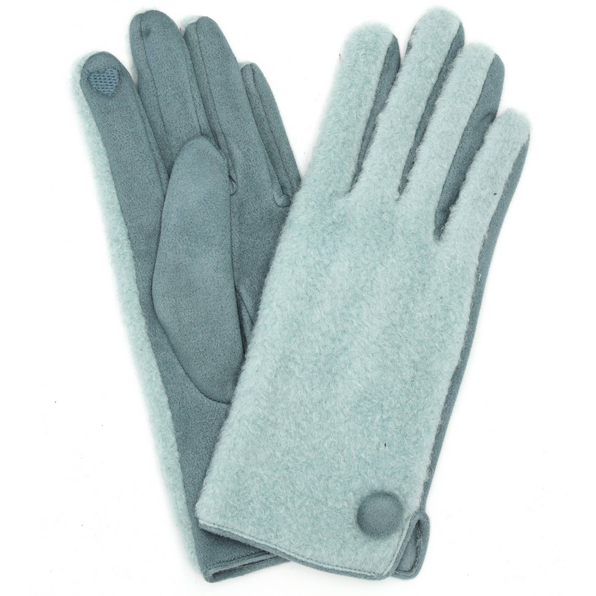 Hana - Vente Gants – femme - Gants d'hiver tactiles doux et intelligents Point Button1