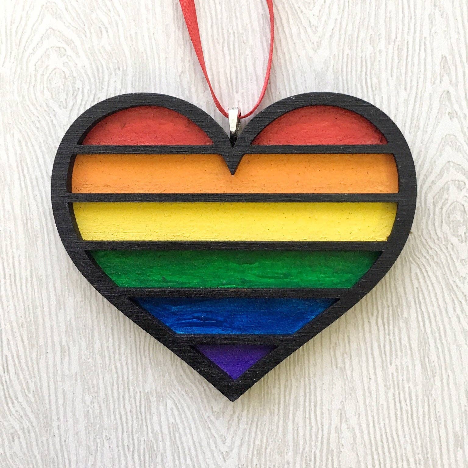 Toad Hill Farm – Ornamento por atacado – Ornamento ou ímã do orgulho homossexual - LGBTQ - Madeira pintada à mão2