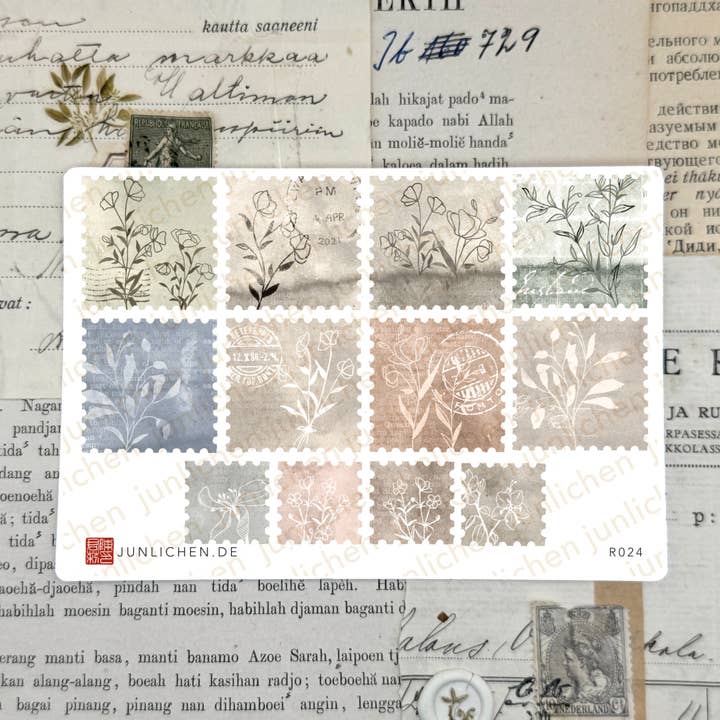 Sellos Cuadrados Pastel | Hoja de Pegatinas para venta al por mayor de itsjunli