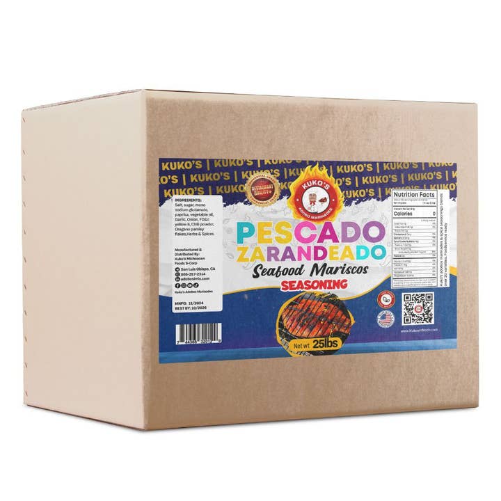 Pesacdo zarandeado sazon Fish Seafood Seasonings restaurant Food Service for wholesale by Kuko's adobos marinade sauce and seasoning